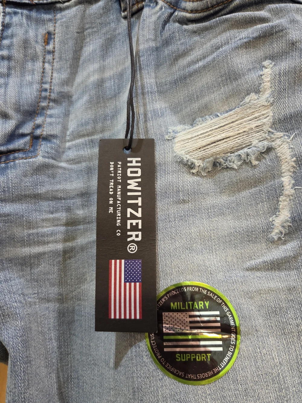 NWT | Howitzer Liberty Relaxed Taper Distressed Tactical Jeans | 34×32